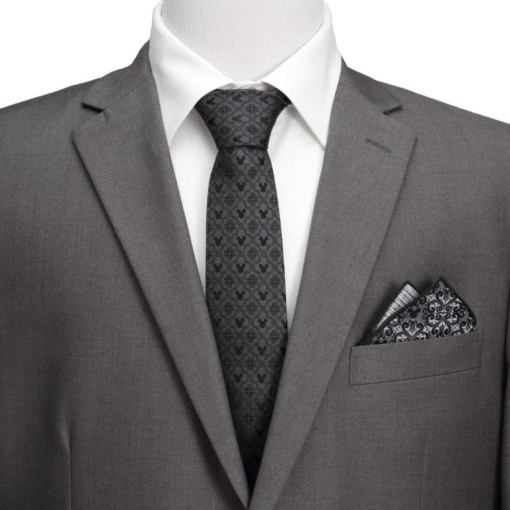 Cufflinks Mickey Mouse Pattern Black Tie (dn-mmp-bk-tr)