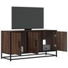 VidaXL TV Cabinet Brown Oak 100x35x50 Cm Engineered Wood and Metal, TV Stand, Hi-fi Cabinet, Entertainment Center, 848833