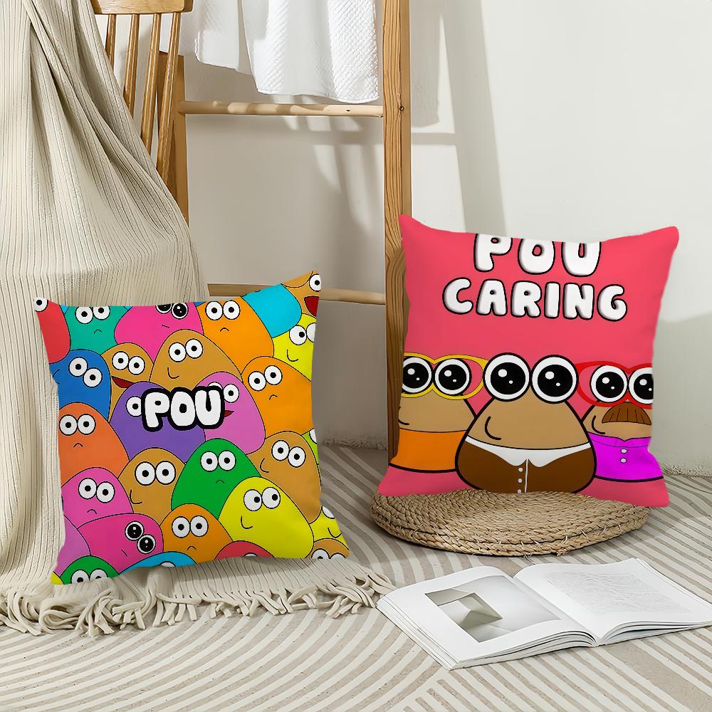 Hot Game My P-Pet Alien P-Pou Pillow Case Office Cushions Suitable For Sofa Car Bedroom Decorative Cushion Cover