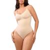 Große Größe Nahtloser Rückenfreier Po-Hebender Bauchkontrollierender Formender Bodysuit Formwäsche