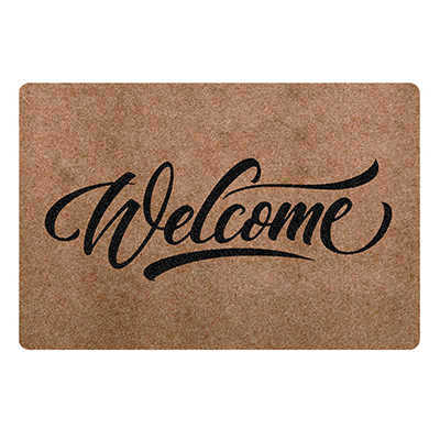Decoratief Voordeurmat Tapijt Entree Deurmat voor Huis en Buiten 40x60cm Polyestervezel TPR Antislip Hal Vloermat