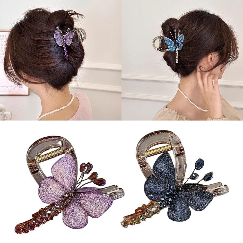 Exquisite Chinese Style Hair Clip Embroidered Headwear Graceful Retro Headdress  Daily Wear
