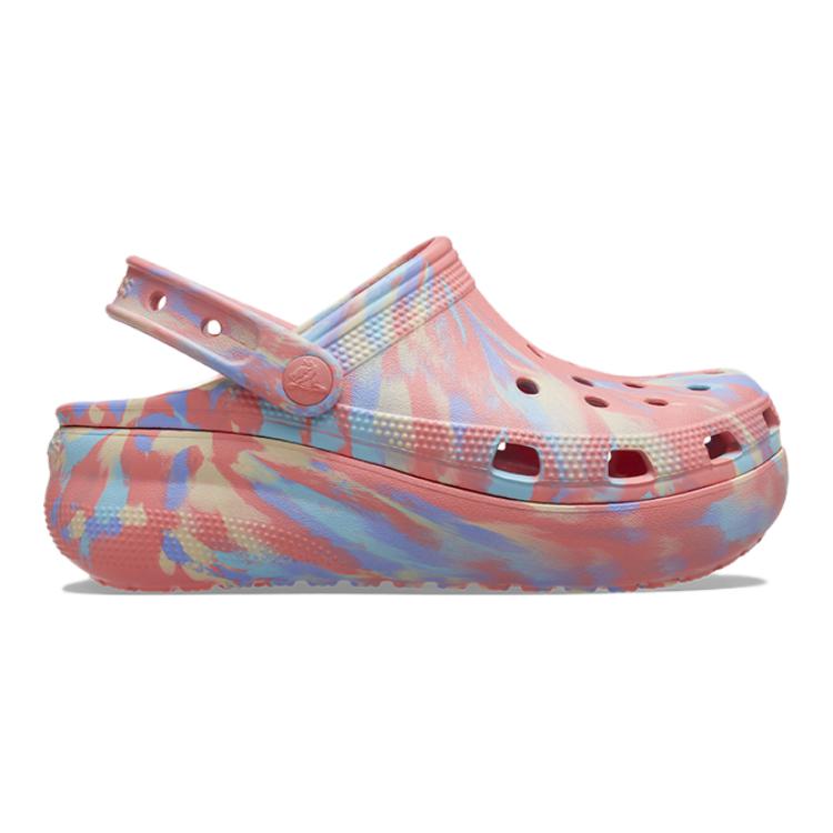 Crocs Marble Pattern Kids  Slippers Kids Slippers Guava-Pink 207837-6VU