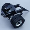 Alt Metal 1 & 2 Aksler Trailer med Træk Femtehjul til 1/14 Tamiya RC Lastbil SCANIA 770S VOLVO FH16 BENZ MAN LESU Bil