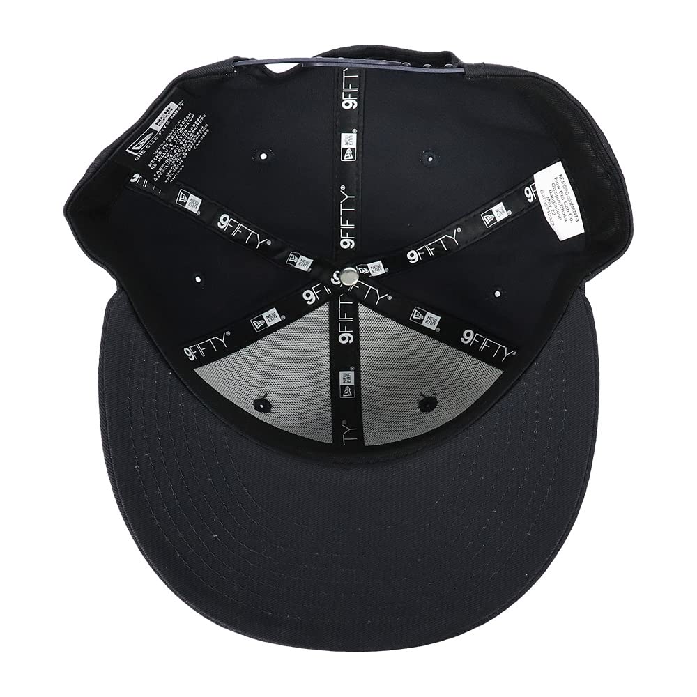 New Era 9FIFTY NE400 Snapback Baseball Solid with 99HeadwearShop Dark One Size Fits All Men's Cap, Color, Sticker, Unisex, Navy, [Used]