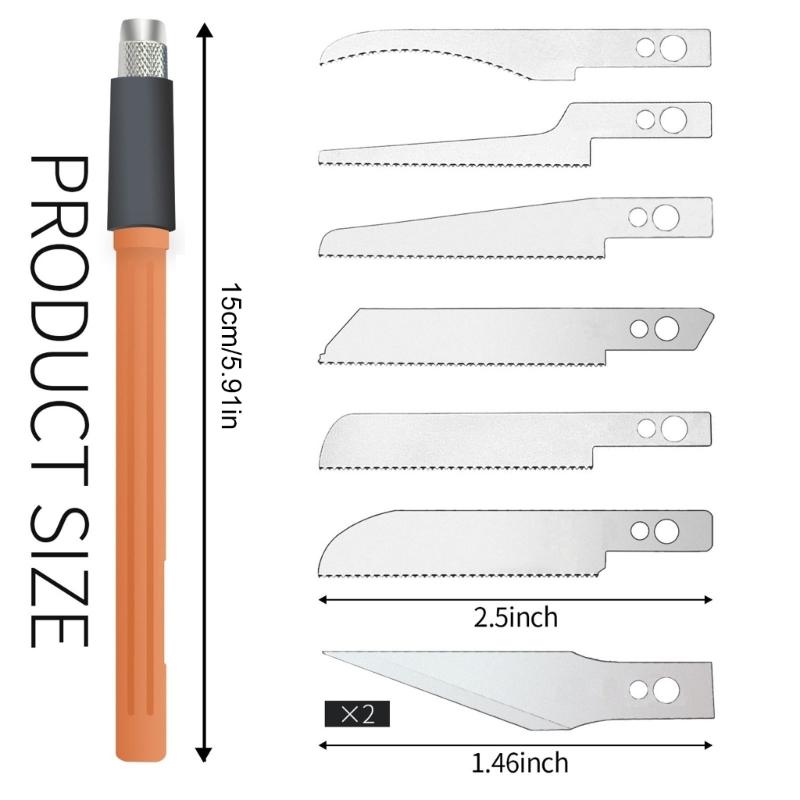 Lightweight Portable Mini Handsaw for Woodworking Metal and Plastic Cutting with Comfortable Grip and Adjustable Angle