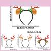 Festive Christmas Reindeer Antler Headband With Colorful Pom Poms For Adults And Kids