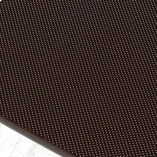 Fuji Boeki Folding Coffee Table, 60cm Wide, Brown, Polka Dot Pattern, 93220