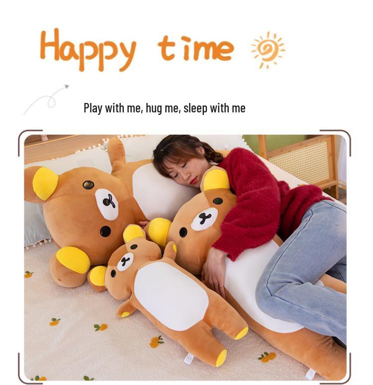 Rilakkuma Lumbar Support Backrest Cushion - Perfect for Sofa, Office Chair & Dorm Room.
