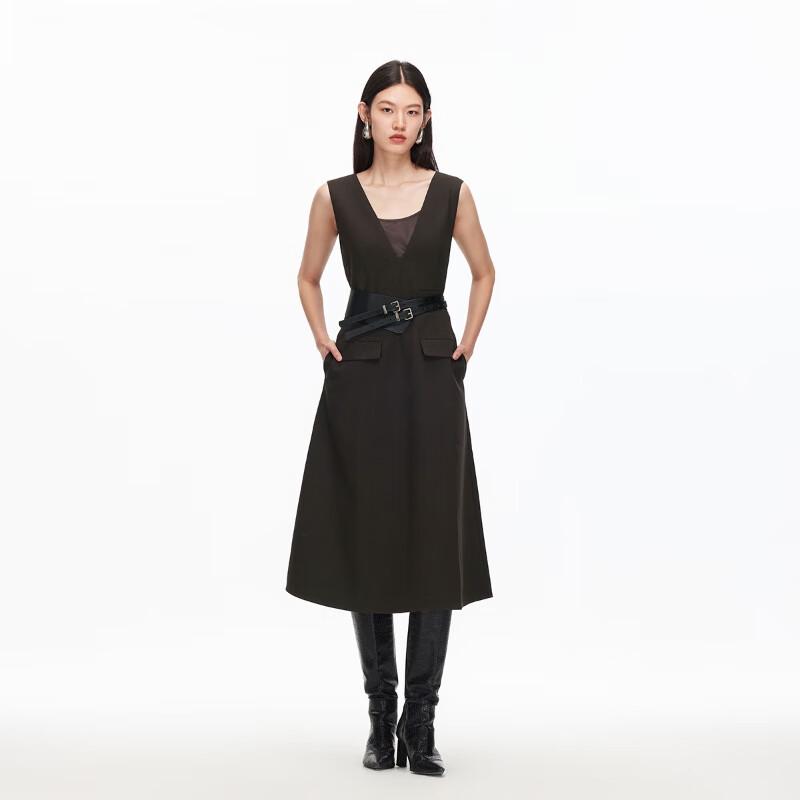 Veromoda 2025 Fall Back Strappy Sleeveless A-Line Dress