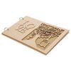 Wooden Wedding Guest Book Album Message Notebook for Wedding Engagement Decoration