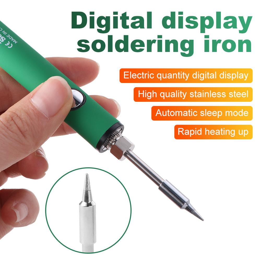 USB Fast Charging Electric Soldering Iron Welding Tool Kit Pen Home Appliance Repair