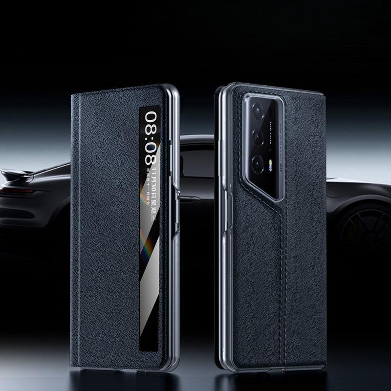 Suitable for Honor Magicv2rsr Mobile Phone Case Full-inclusive Anti-fall Folding Screen Ultra-thin Business Leather Protective Case