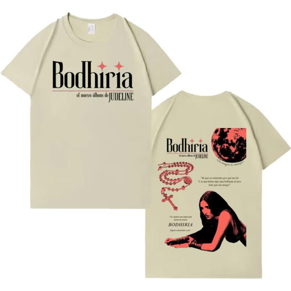 Singer Judeline Gothic Album Tour Print Tees Mens Womens T-shirts Short-sleeved Male Cotton Aesthetic Loose T-shirts