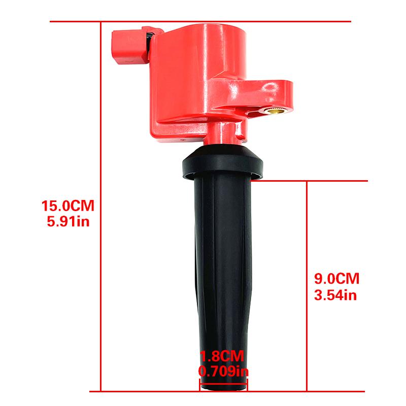 4x red Ignition Coil for ford Escape Focus Mazda 2.0L 2.3L DOHC DG541 FD505 DG507 4M5G-12A366-BC 4M5E-12A366-AA