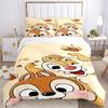 3pcs Chip 'n' Dale Printed Bedding Set, Breathable And Soft, Machine Washable, Christmas Gift, Suitable for Bedroom Decoration, 071