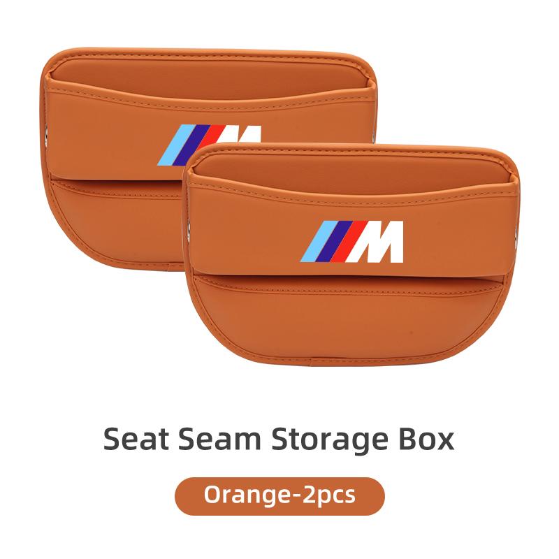 Leather Car Seat Seam Storage Box Phone Wallet Organiser Accessories For BMW E93 F10 F20 F30 F40 F15 F25 F26 F31 F49 F86 M3 M5 HOPDJ1