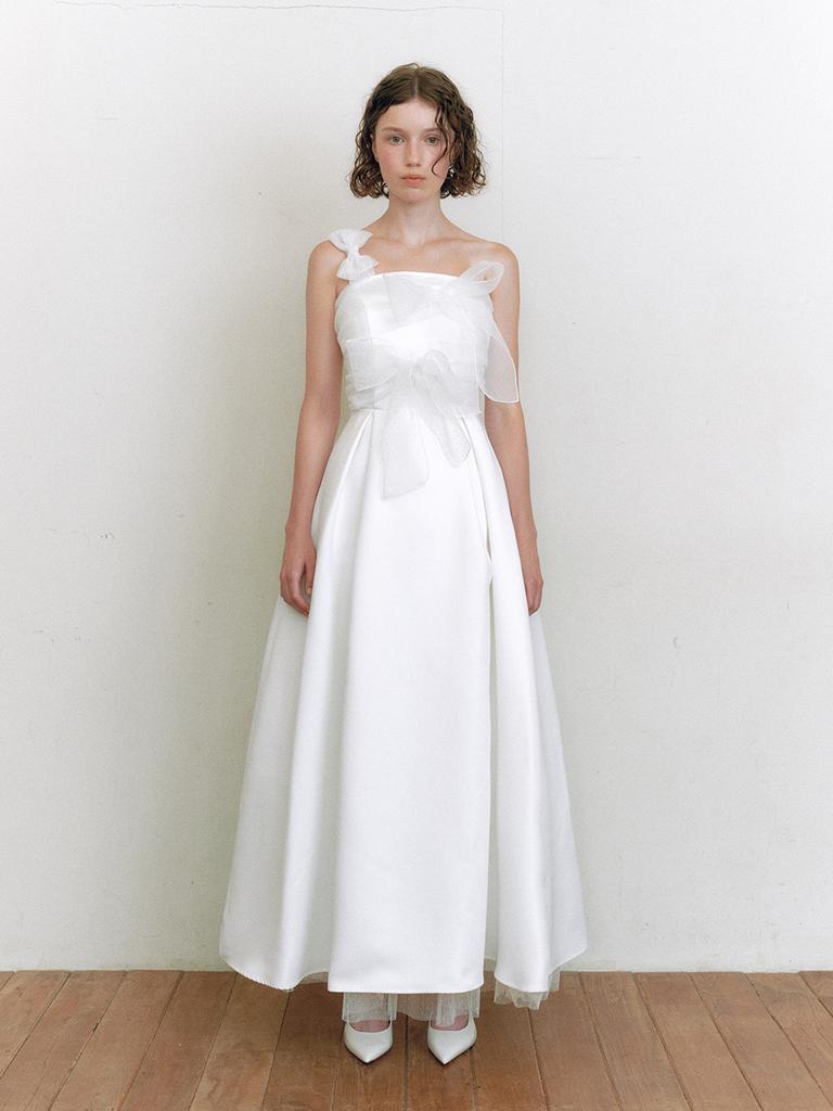 Ganiesong Bridal Knotted Dress_White