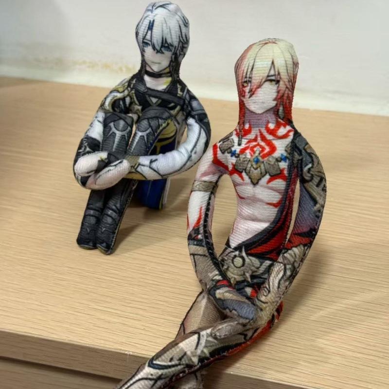 Honkai Star Rail Cosplay Plush Dolls Room Decoration Abstract Joint Twistable Plushie Props
