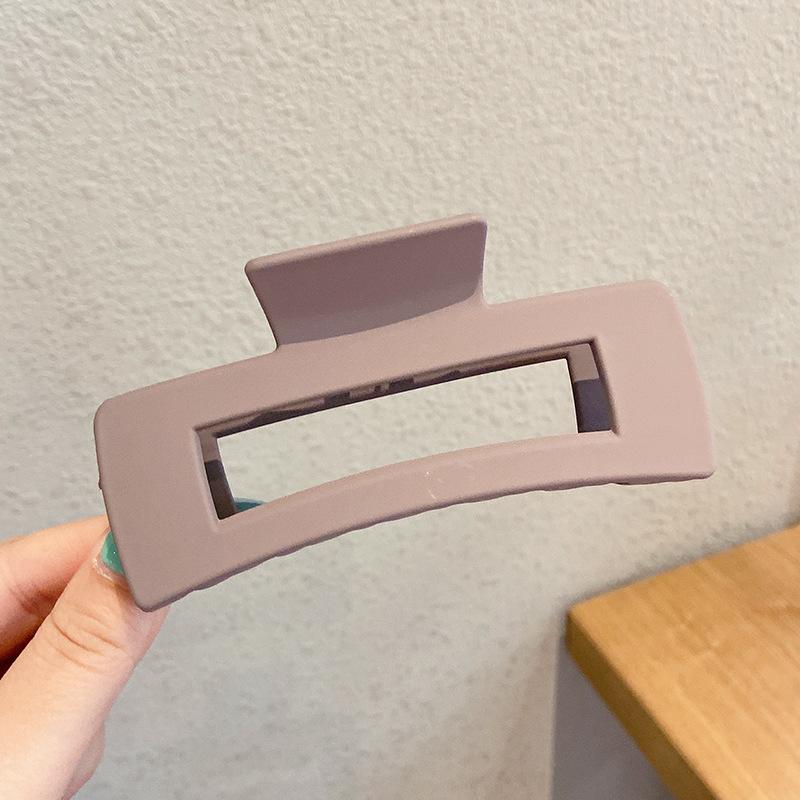 Massive schwarze matte große Haarklammern aus Acryl, Haarnadeln, Hai-Clip, Haarspange, Krabben-Haarspangen, Kopfbedeckung für Frauen, Haar-Accessoires