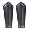 2 Pack Faux Leather Arm Guards Medieval Knight Bracers Leather Gauntlet Wrist XUF