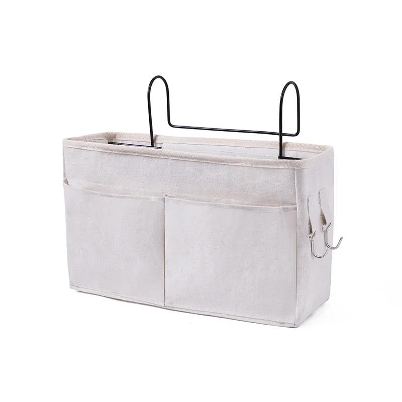 Multi Pocket Bedside Hanging Organizer Large Capacity Dorm Storage Basket Bunk Bed Wall Mount Caddy Bedroom Tidy Holder