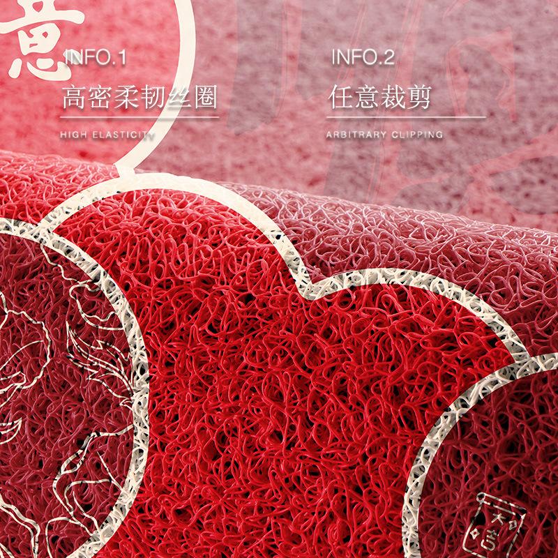 Laterne für Eingangstür im neuen chinesischen Stil, Fußmatte, roter Teppich für Hochzeit am Eingang