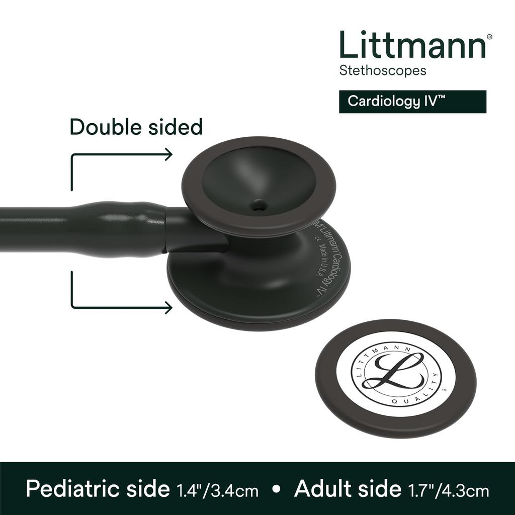 Littmann Stethoscope Finish 6163 [High-Sensitivity Two-in-One Tube] Black/Black