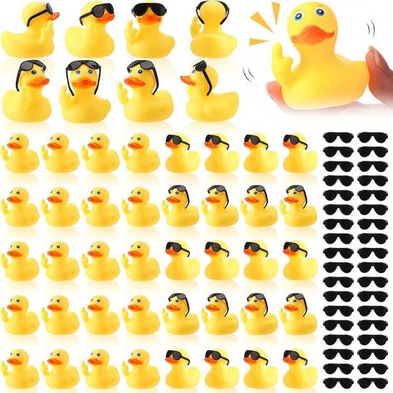 50 шт. Резиновая Шотландская корова, Пищащая и Плавающая Шотландская корова Игрушки для ванны, Му-Му Субару Коровы Игрушка Шотландская корова Фигурки Мини Шотландская корова для душа Finger Duck