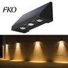 Solar Courtyard Lighting Fence Light, Outdoor Wall Washer Waterproof Large Capacity Battery Lights Lamp, Garden Street Balcony Yard Stairs Decor