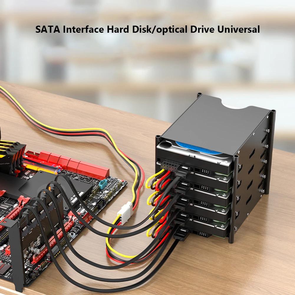 SATA 3,5/2,5 Zoll 1 zu 5 SATA Festplatten Netzteil Verteilerkabel Schnur 18AWG SATA Stromkabel Server DIY Verteilerkabel