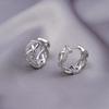 2025 French Zircon Circle Earrings: Stylish Round Face Ear Cuffs Jewelry