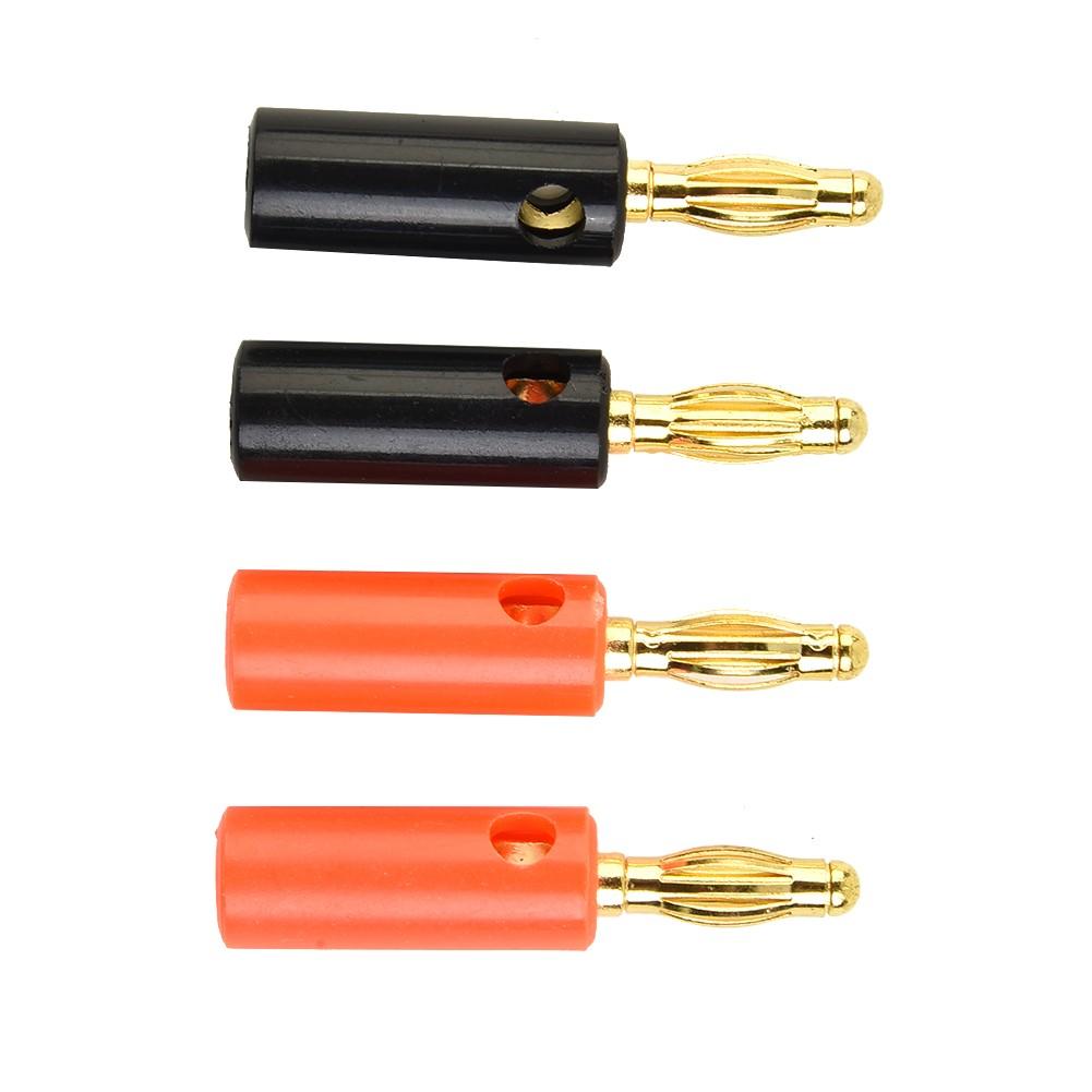 

Премиальный позолоченный штекерный разъем для профессиональных аудиокабелей для акустических систем 4pcs