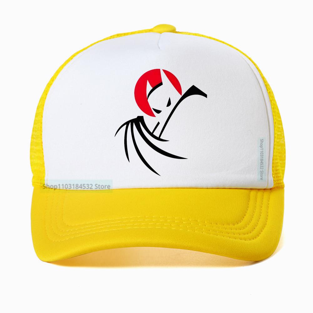Bat Animated Series Baseball Cap Anime Unisex Fashion Street Style Mesh Hat Summer Adjustable Sun Snapback Hat