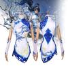 Exquisite Polyester Game Cosplay Costume For Women Elegant Floral Design