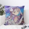 Re Zero anime Pillowcase toon Gift Cushion Cover Bedroom Home Sofa Chair Seat Decor pillow case