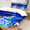 Game Duvet Cover Cute Space Robot Pillowcase Bedding Set Adult Boy Girl Bedroom Decoration Gift Single Double Large Size