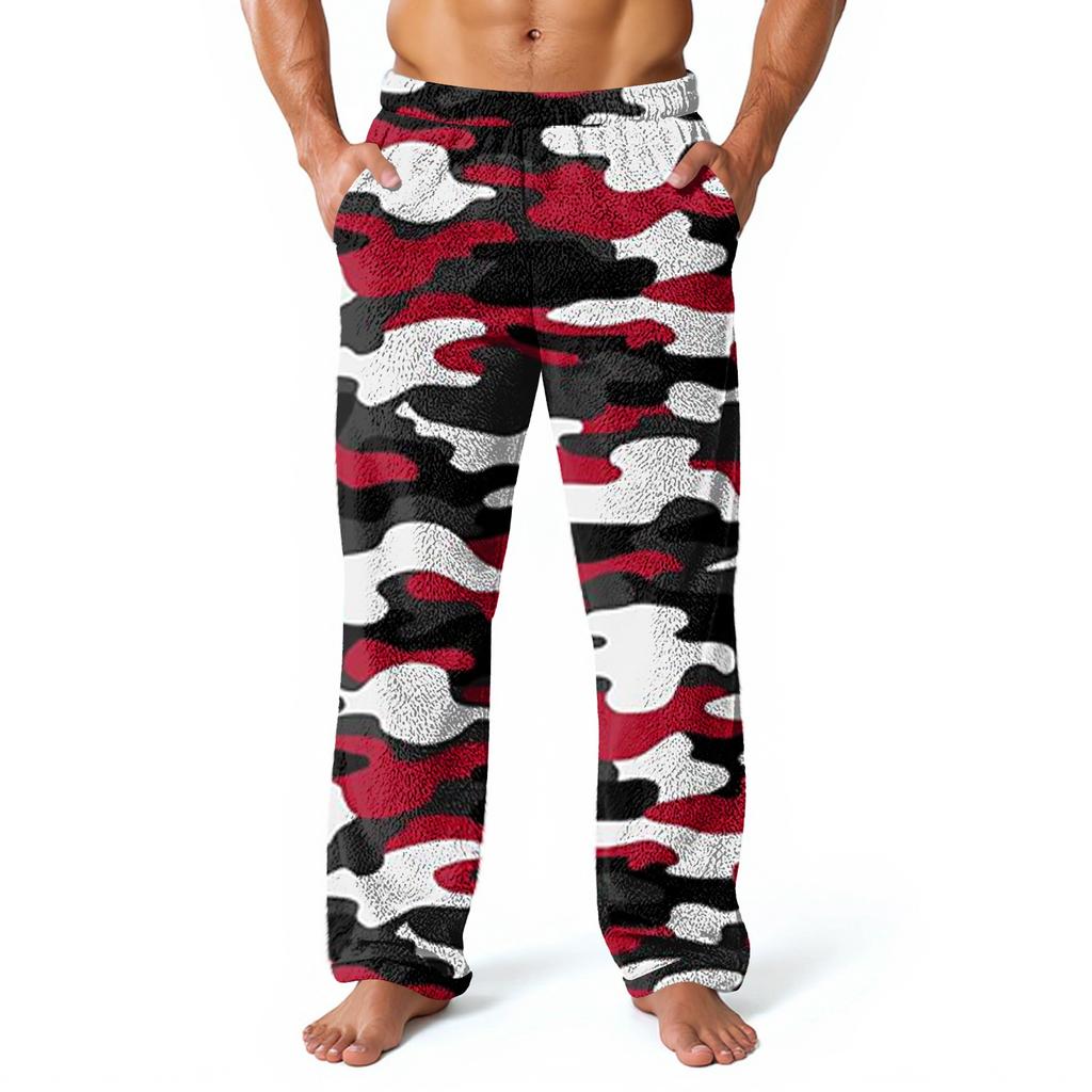 Pantalones de Casa Estampados por Todas Partes para Hombre Pantalones de Pijama para Dormir Pantalones Largos Pantalones de Pijama