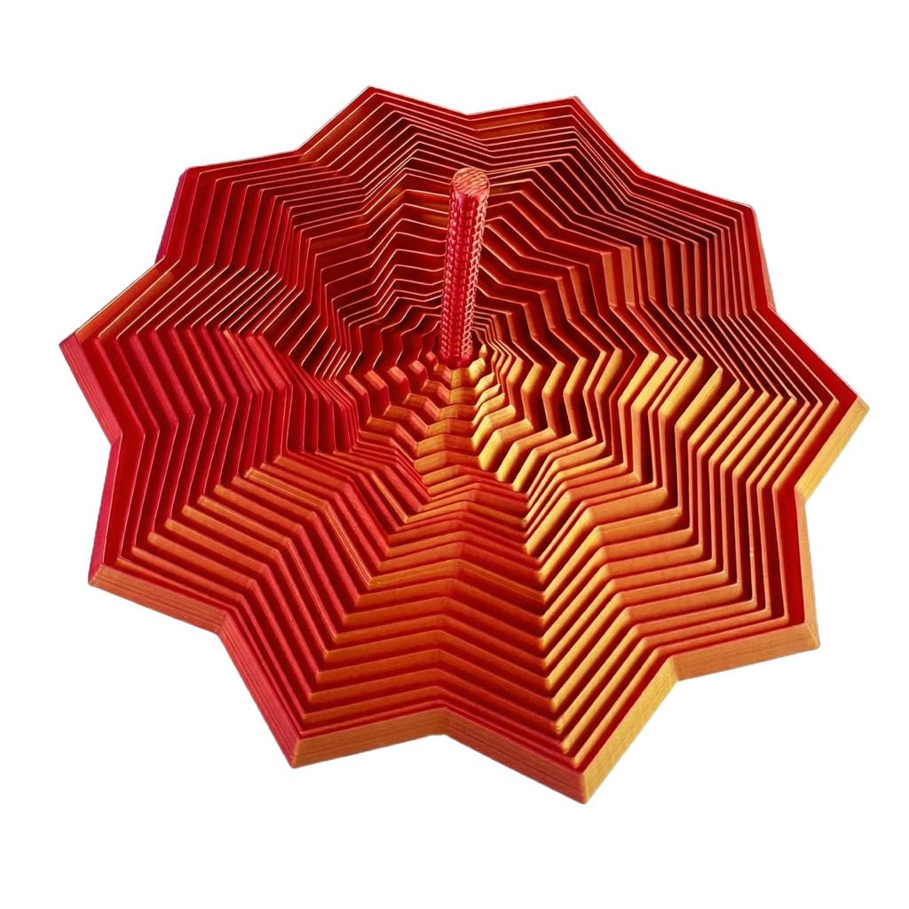 3D Printing Hexagonal Sensory Stress Relief Star, A Stress Relieving Toy And An Educational Toy.