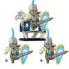 MOC Building Blocks Medieval Character Accessories Warhorses Militiamen Dragons Castles Knights Brick Gifts Toy Helmets Shields