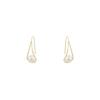 Elegant Retro Pearl Metal Earrings for Women - 2025 Niche Celebrity Design