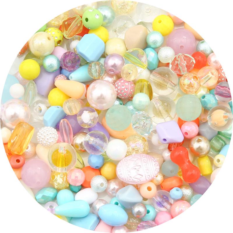 Rainbow Retro Beads Mystery Box: DIY Mixed Bead and Pendant Accessories for Handmade Jewelry