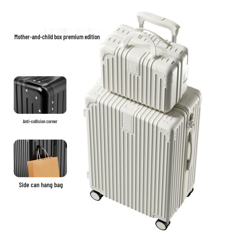 20" Vintage Durable Trolley Suitcase - Large Capacity Travel Case for Students