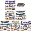 Suit Party Set Decoration Supplies Banner Cupcake Topper Alien Space