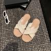 Holiday style~ Cross-woven sandals for women to wear open-toed soft-soled summer new fashion with skirts Casual sandals