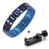 Fashion Jewelry Healing FIR Magnetic Bracelets Titanium Bio Energy Bracelet for Men Blood Pressure Accessory Wristband