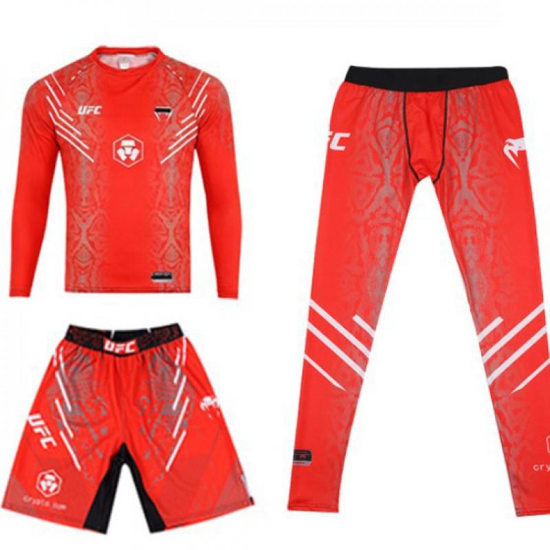 MMA Antrenman Şort Seti Boks Muay Thai Kickboks Güreş Spor Salonu Egzersiz Spor Giyim