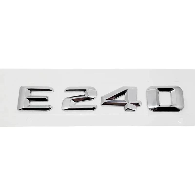 Car Tail Letter Number Emblem Sticker Rear Trunk Badge Decal for Mercedes Benz E Class E53 E55 E63 E200 E220 E230 E240 E250 E260
