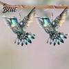 Lady Ear Jewelry 1 Pair Acrylic Colorful Bird Dangle Earrings