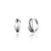 Silver One-Touch Earrings U0155